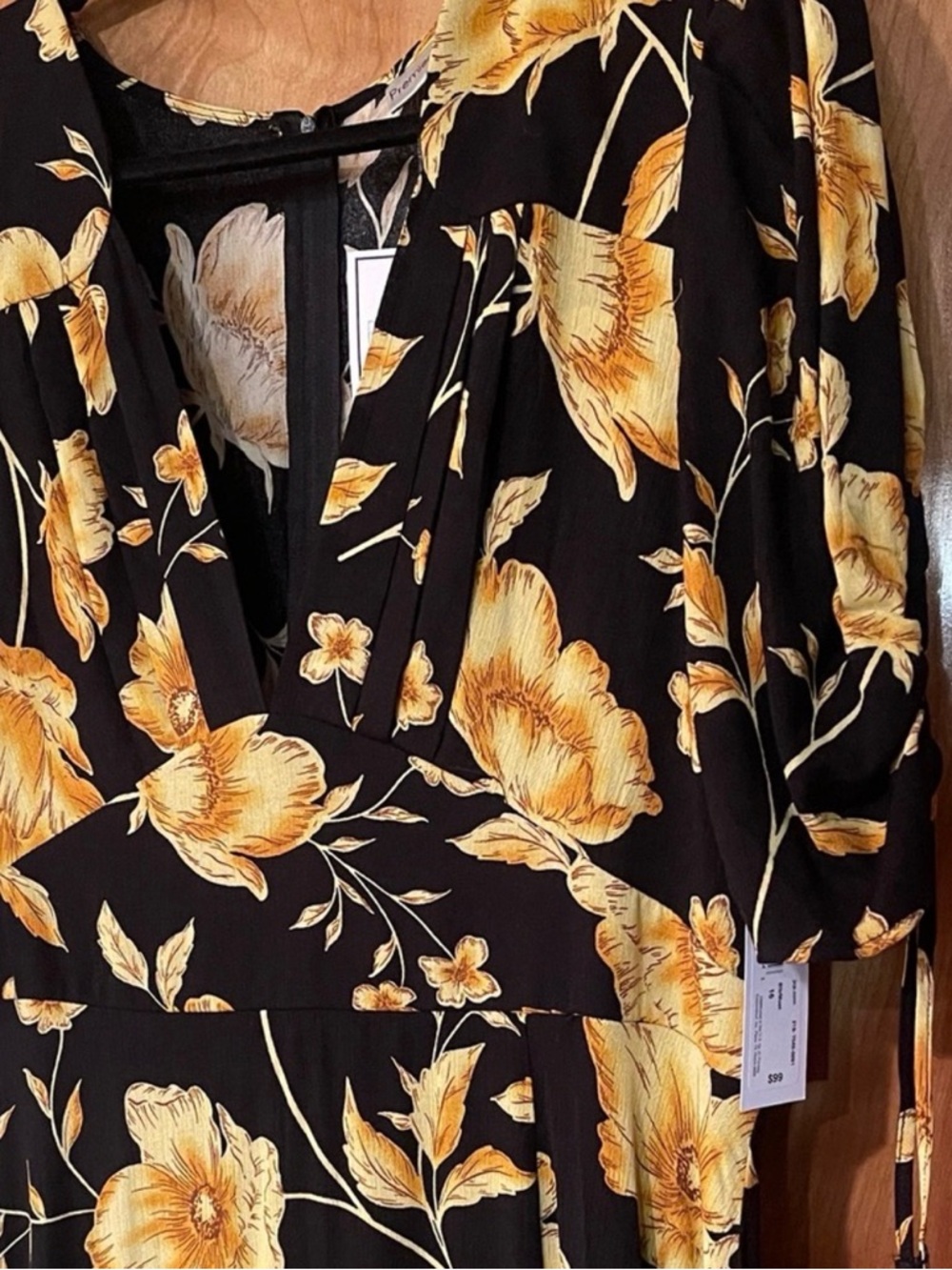 Premier Black and Yellow Floral Maxi Dress - Picture 15 of 15